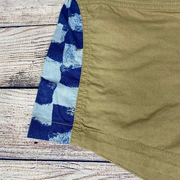 NWT Quicksilver Kakhi/Checkerboard Shorts Size 7 - Picture 2 of 6